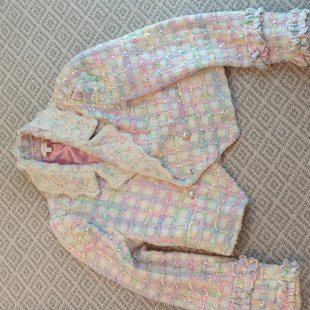 Love shack fancy size 6 cropped blazer